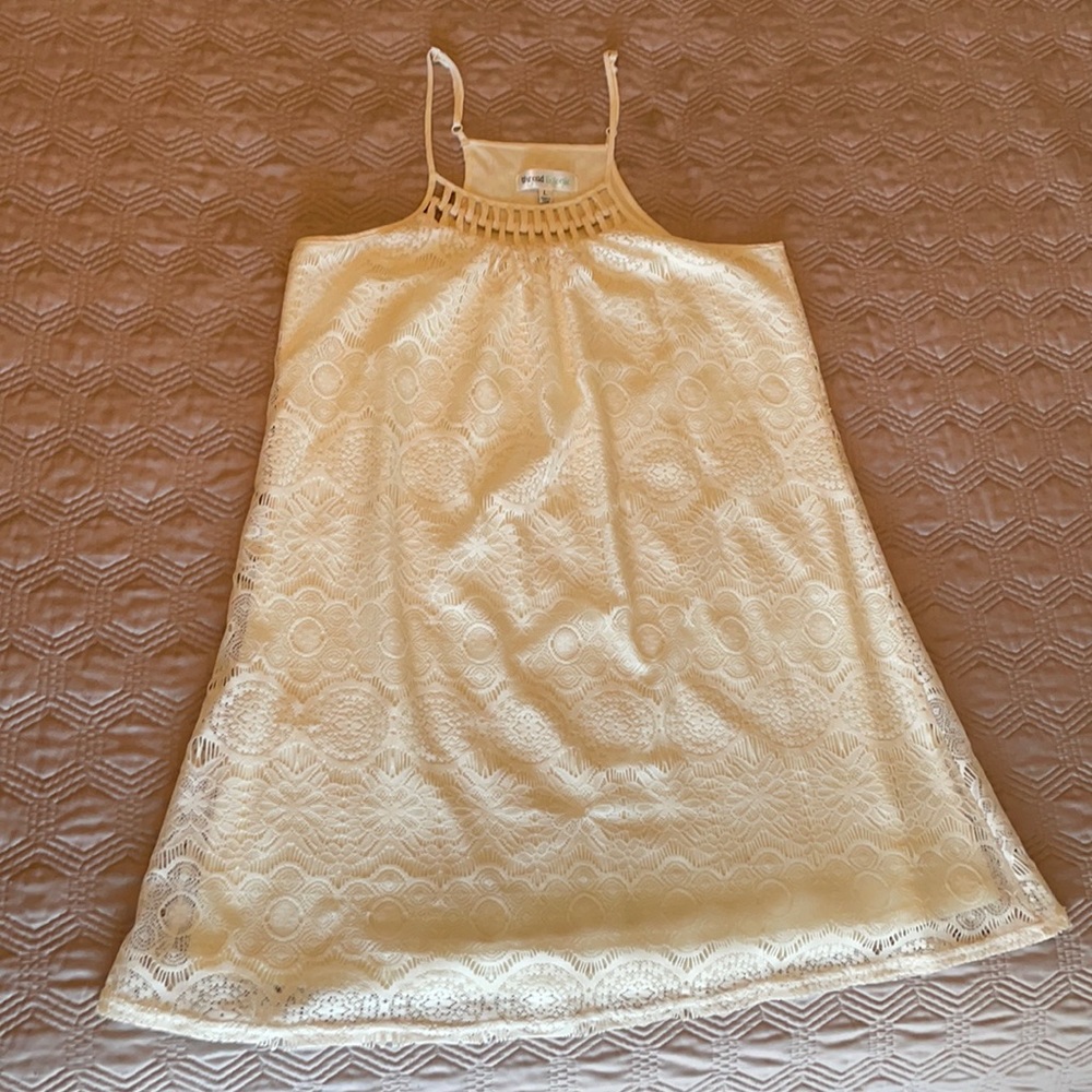 Cream lace dress